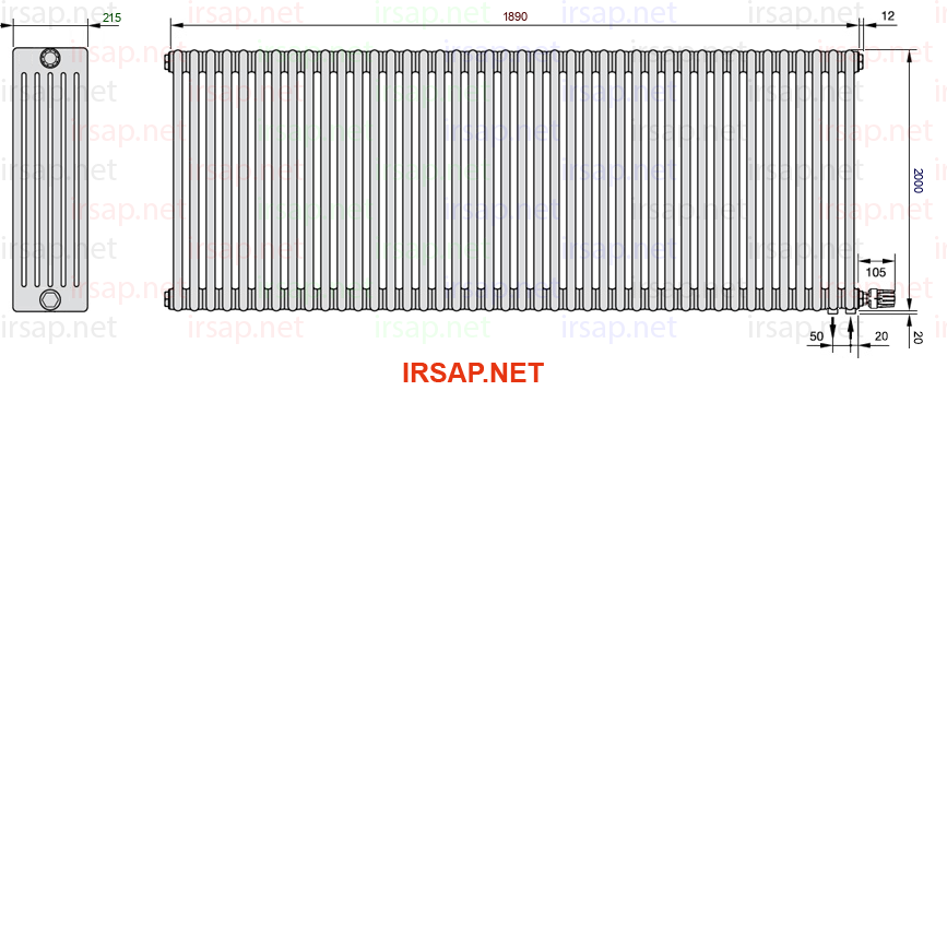 Радиатор IRSAP Tesi 62000/42 T26 CL 01